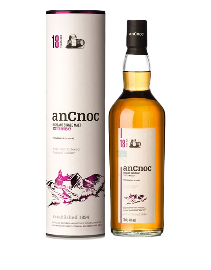 Ancnoc 18 year old Highland Single Malt Scotch Whiskey 