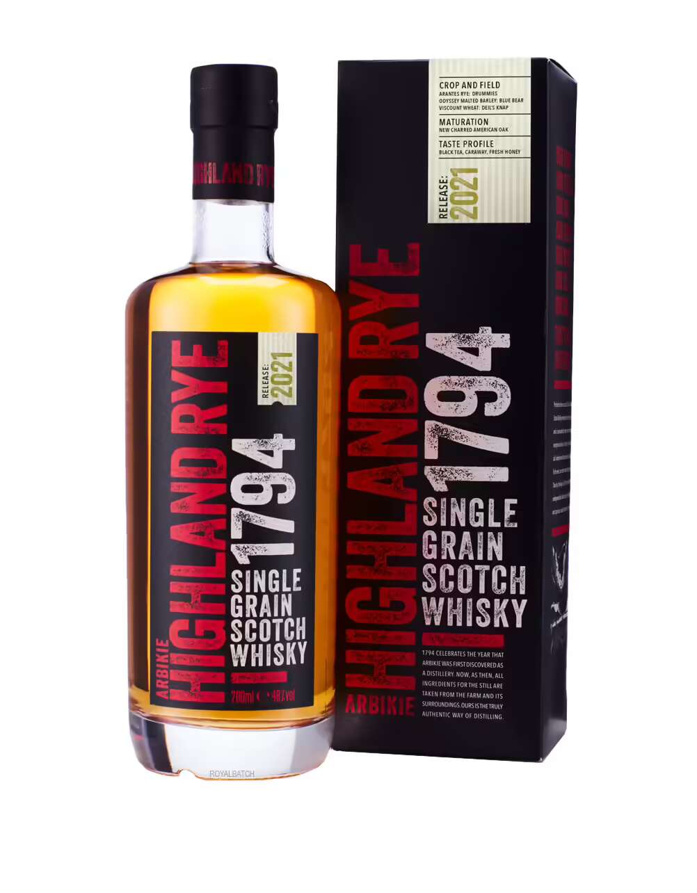 Arbikie 1794 Highland Rye Single Grain Scotch Whisky