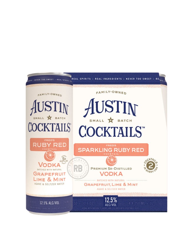 Austin Cocktails Ruby Red Vodka (4 Pack) x 355ml