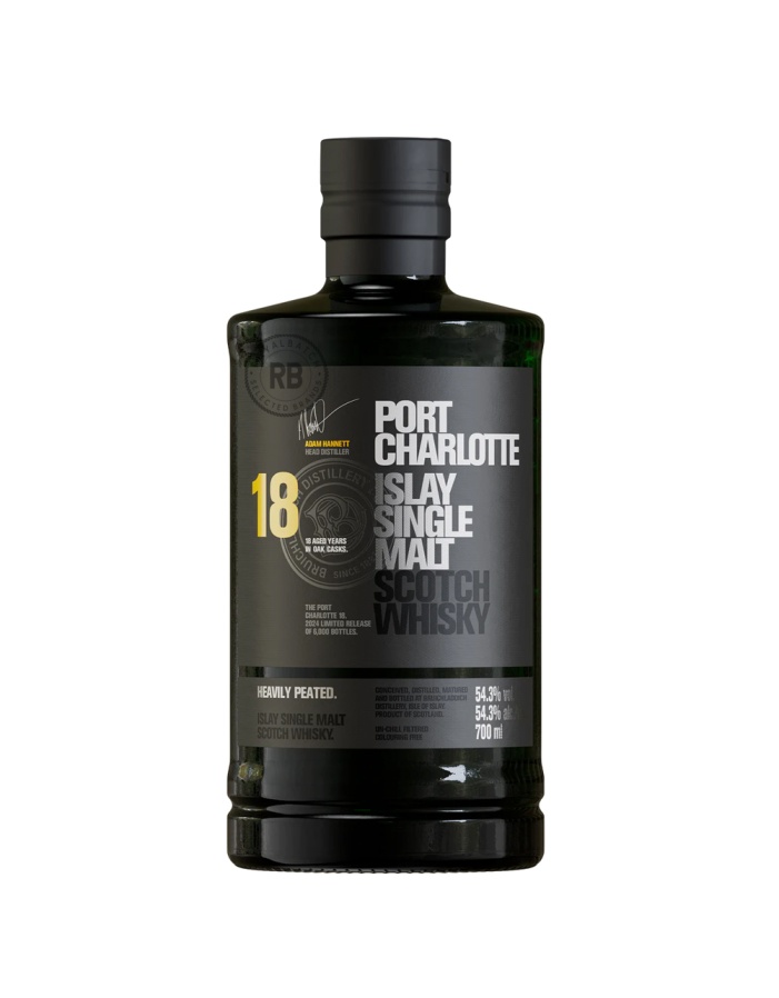 Bruichladdich Distillery Port Charlotte 18 Year Old Islay Single Malt Whisky