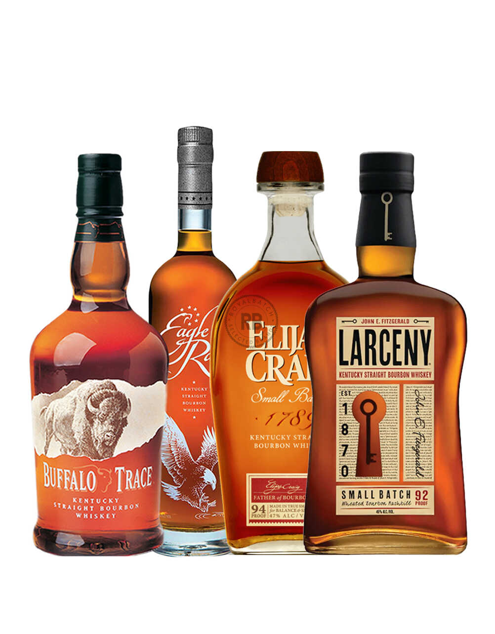 Buffalo Trace + Eagle Rare + Elijah Craig + Larceny (4 Pack) Bourbon Bundle #97