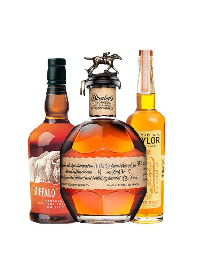 Buffalo Trace + Blanton's Original + Colonel E.H. Taylor (3 Pack) x 750ml Bundle #122