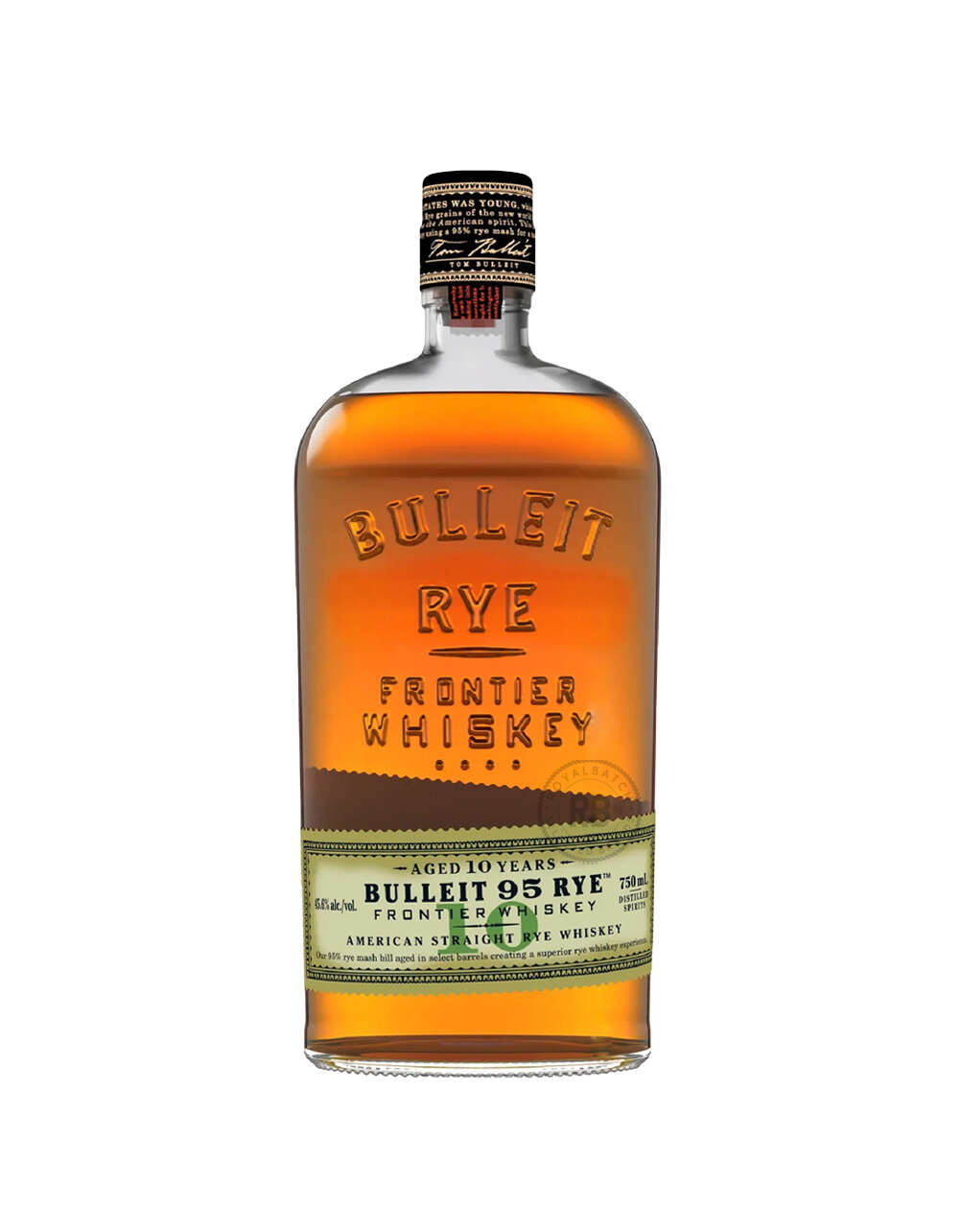 Bulleit 95 Rye 10 Year Old Frontier Whiskey