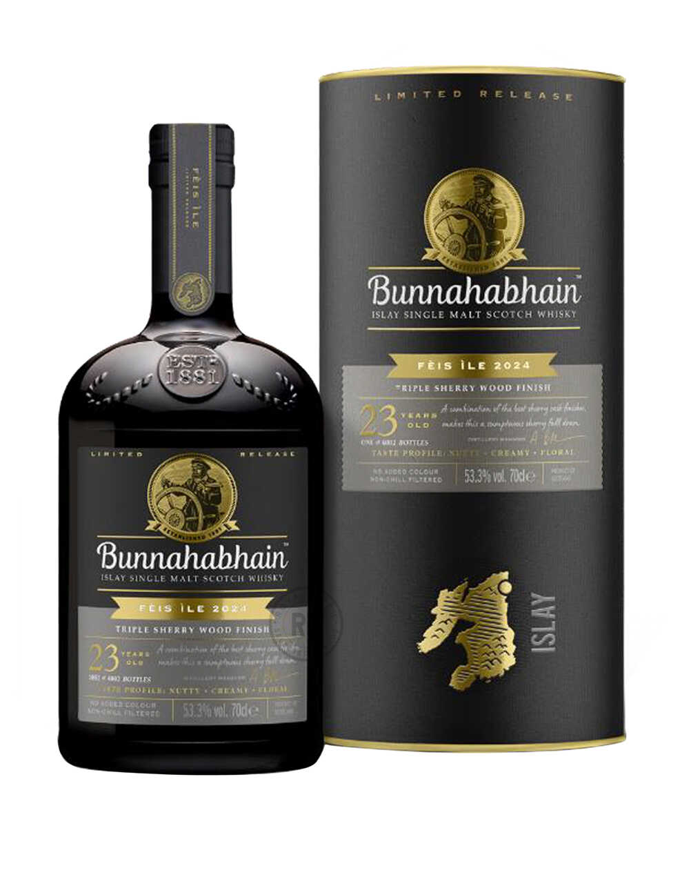 Bunnahabhain Feis Ile 2024 Triple Sherry Wood Finish Scotch Whisky