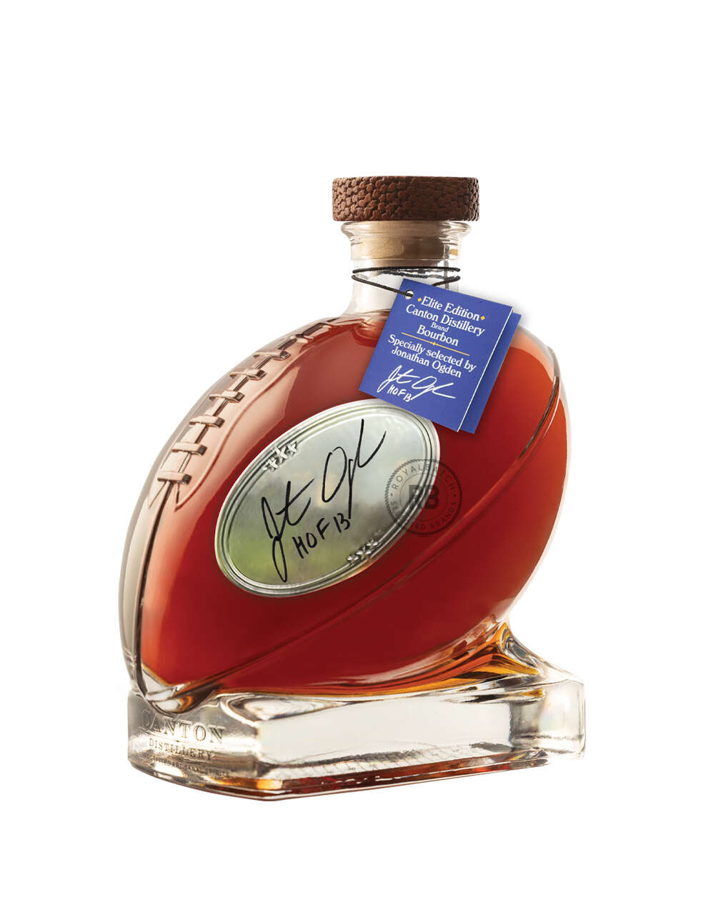 Canton Distillery Straight Bourbon Whiskey Elite Edition Hand-Signed by Jonathan Ogden