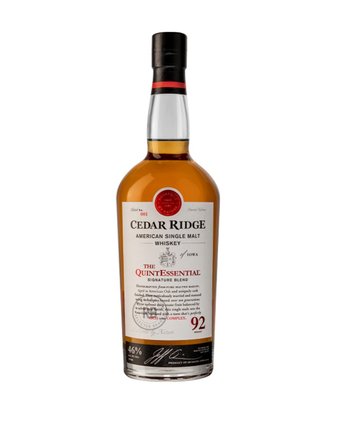 Cedar Ridge The Quintessential American Single Malt Whiskey