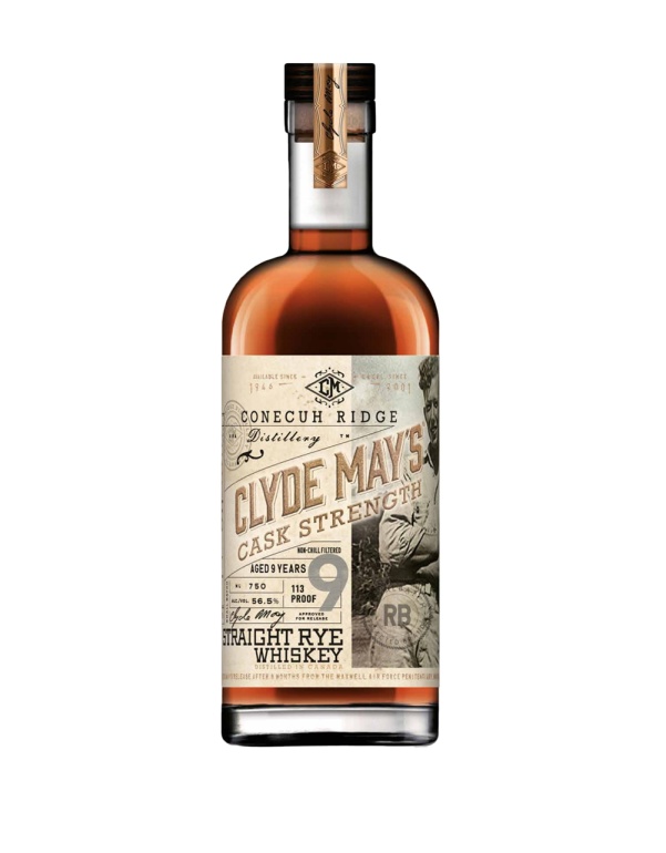 Clyde May's 9 Year Old Cask Strength Rye Whiskey