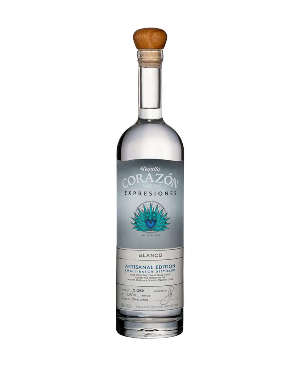 Corazon Expresiones Blanco Artisanal Edition Small Batch Distilled Tequila 2014