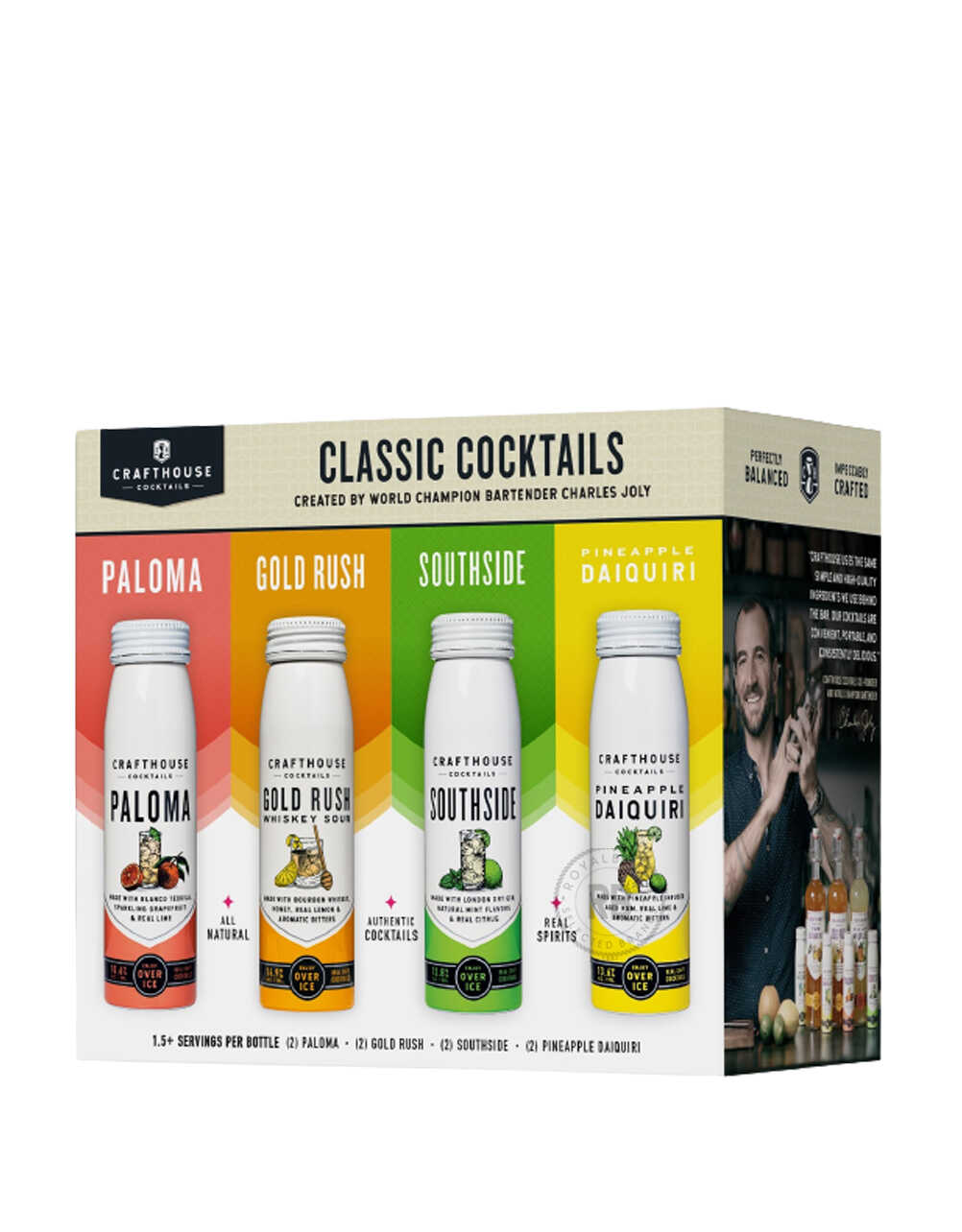 Crafthouse Cocktails Classic Cocktail Variety Pack (8 Pack) x 200ml