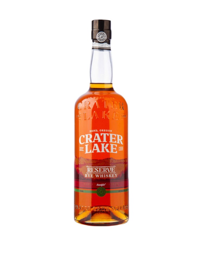 Crater Lake Reserve Rye Whiskey 96 Proof Whisky