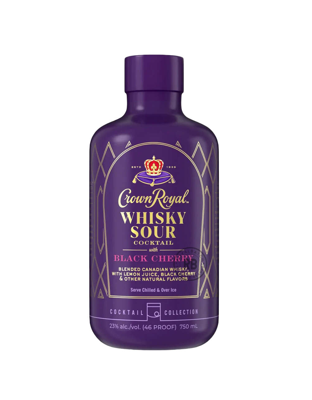  Crown Royal Black Cherry Whiskey Sour Cocktail 375ml