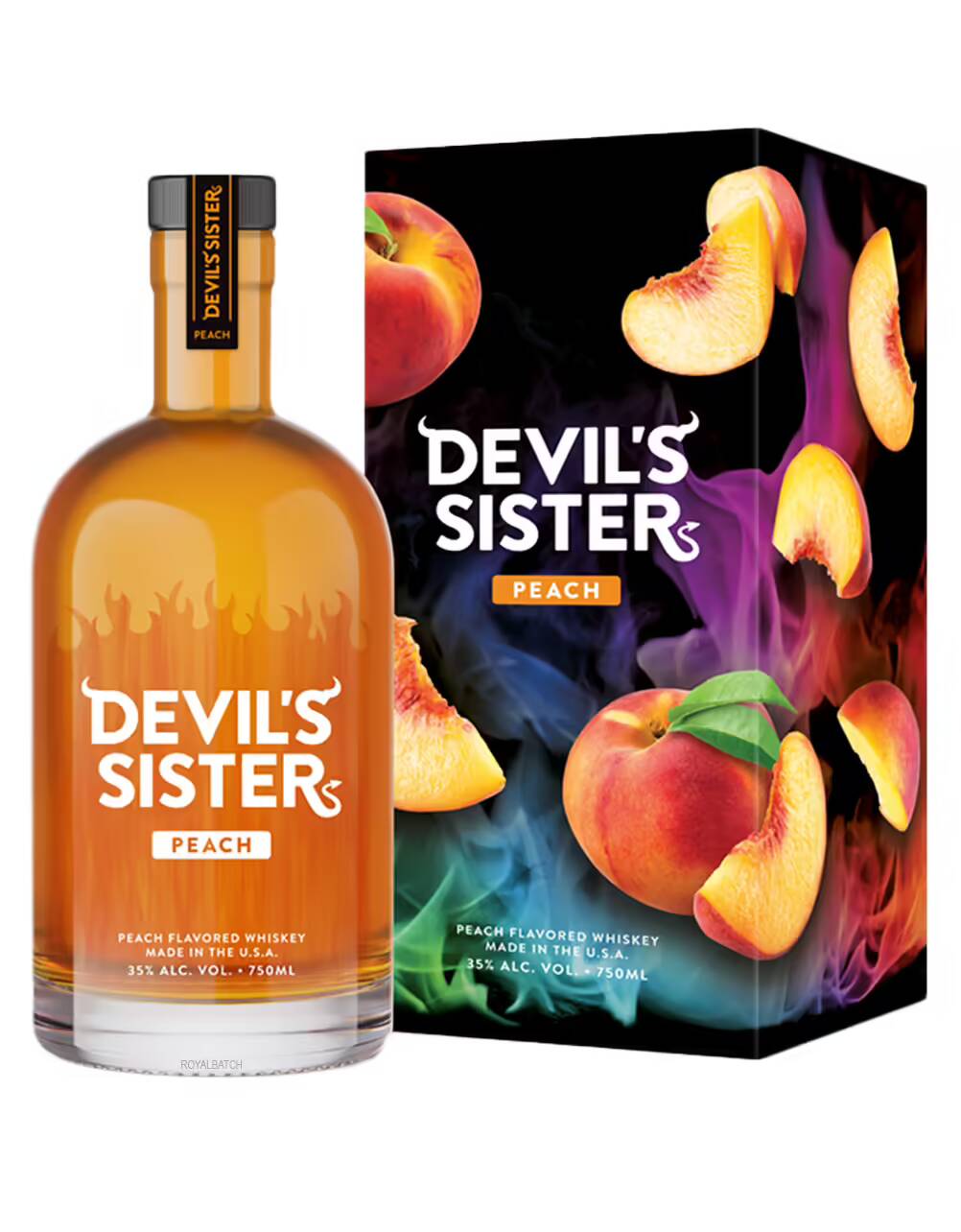 Devils Sister Peach Flavored Whiskey