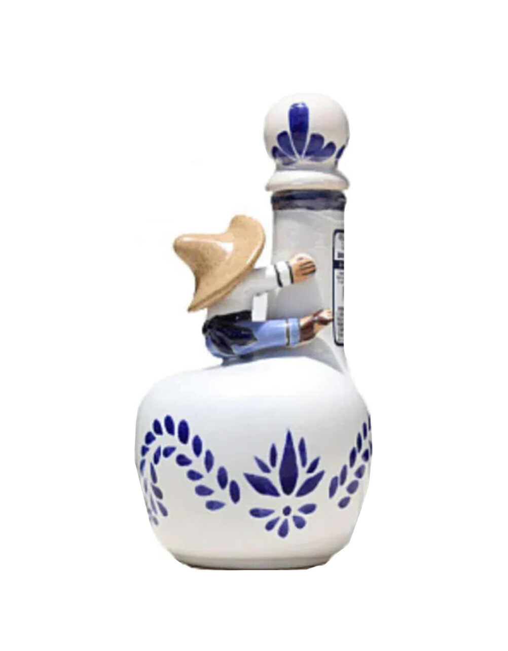 Don Pipocho Extra Anejo white and blue ceramic Tequila