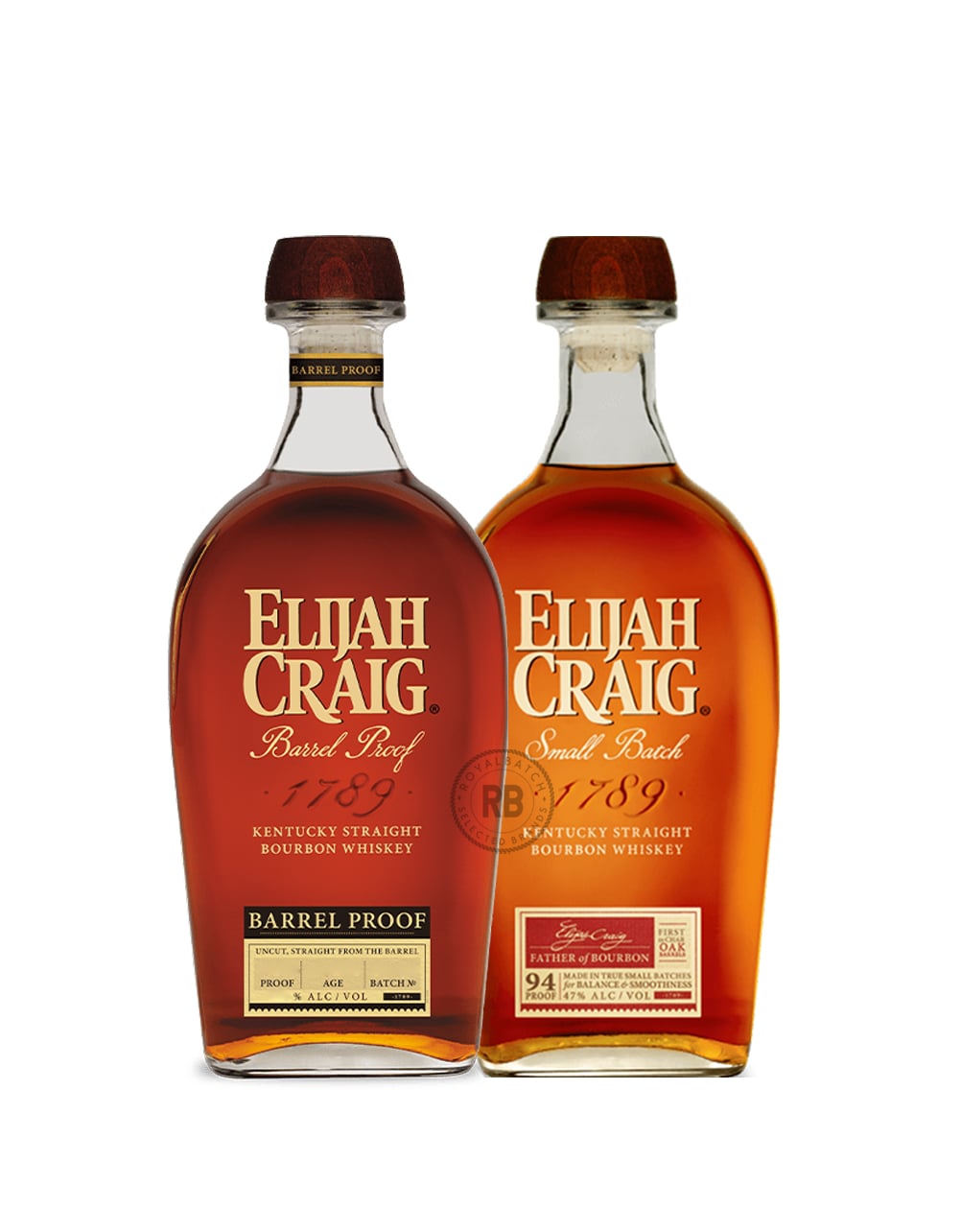 Elijah Craig Small Batch + Barrel Proof Bourbon (2 PACK) Bundle #103