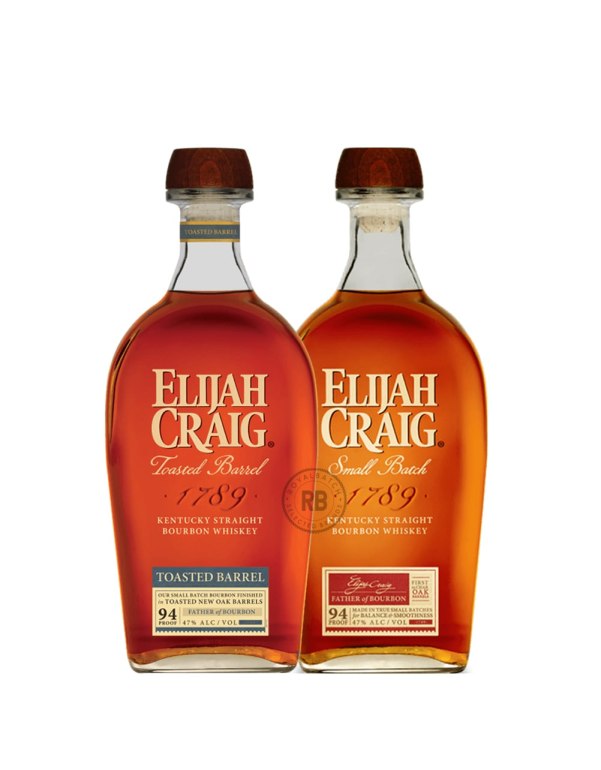 Elijah Craig Small Batch + Toasted Barrel Bourbon (2 PACK) Bundle #102