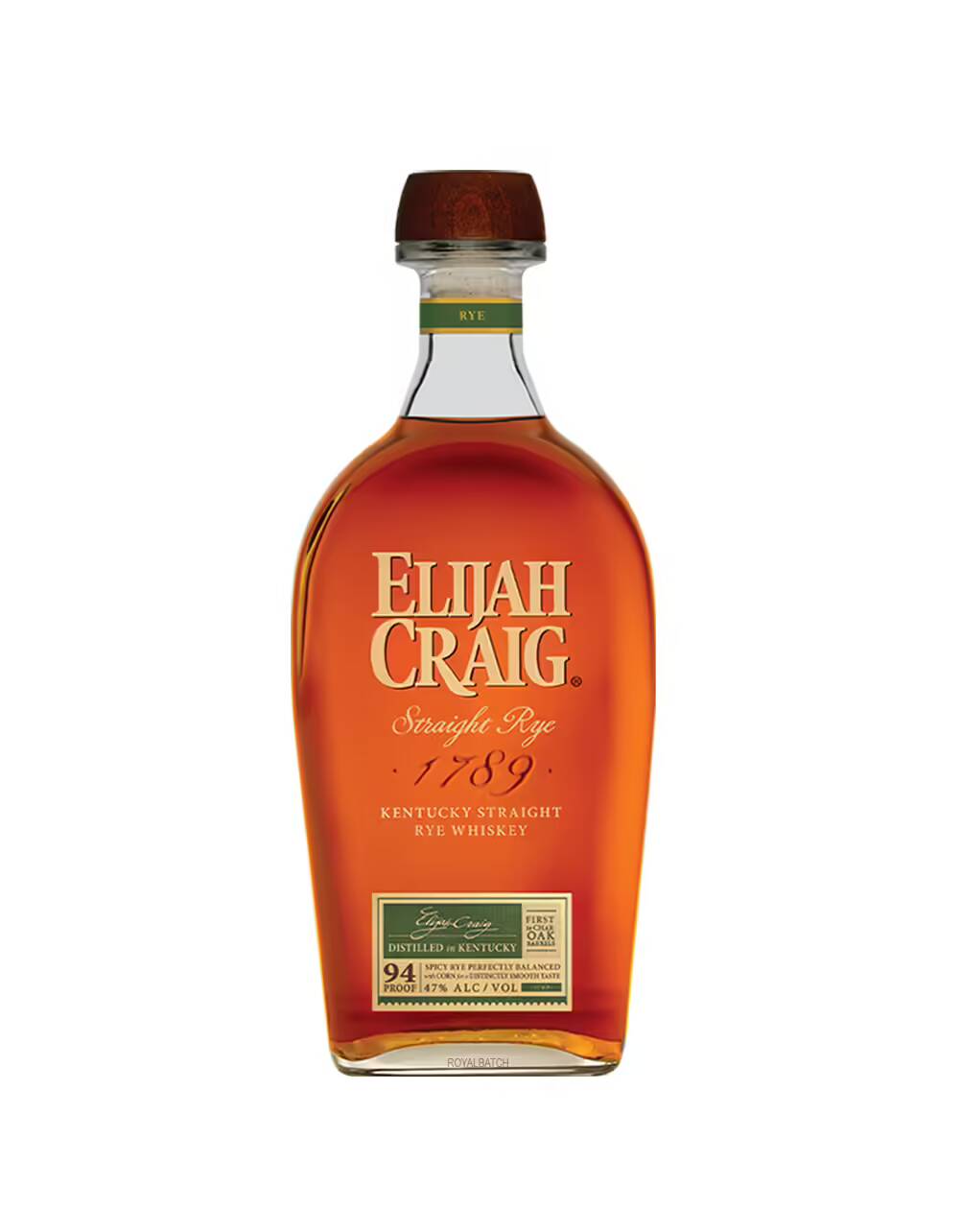Elijah Craig Straight Rye Whiskey 1.75L