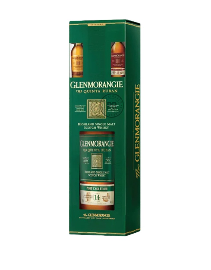 Glenmorangie 14 Years Quinta Ruban Gift Set 1.75L With (2 Pack) x 50ml