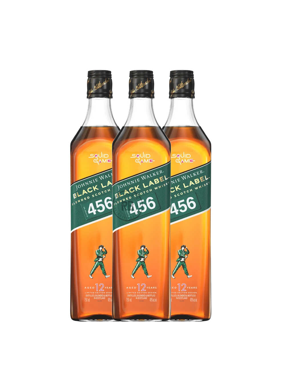 Johnnie Walker Black Label X Squid Games Edition (3 Pack) Bundle #094