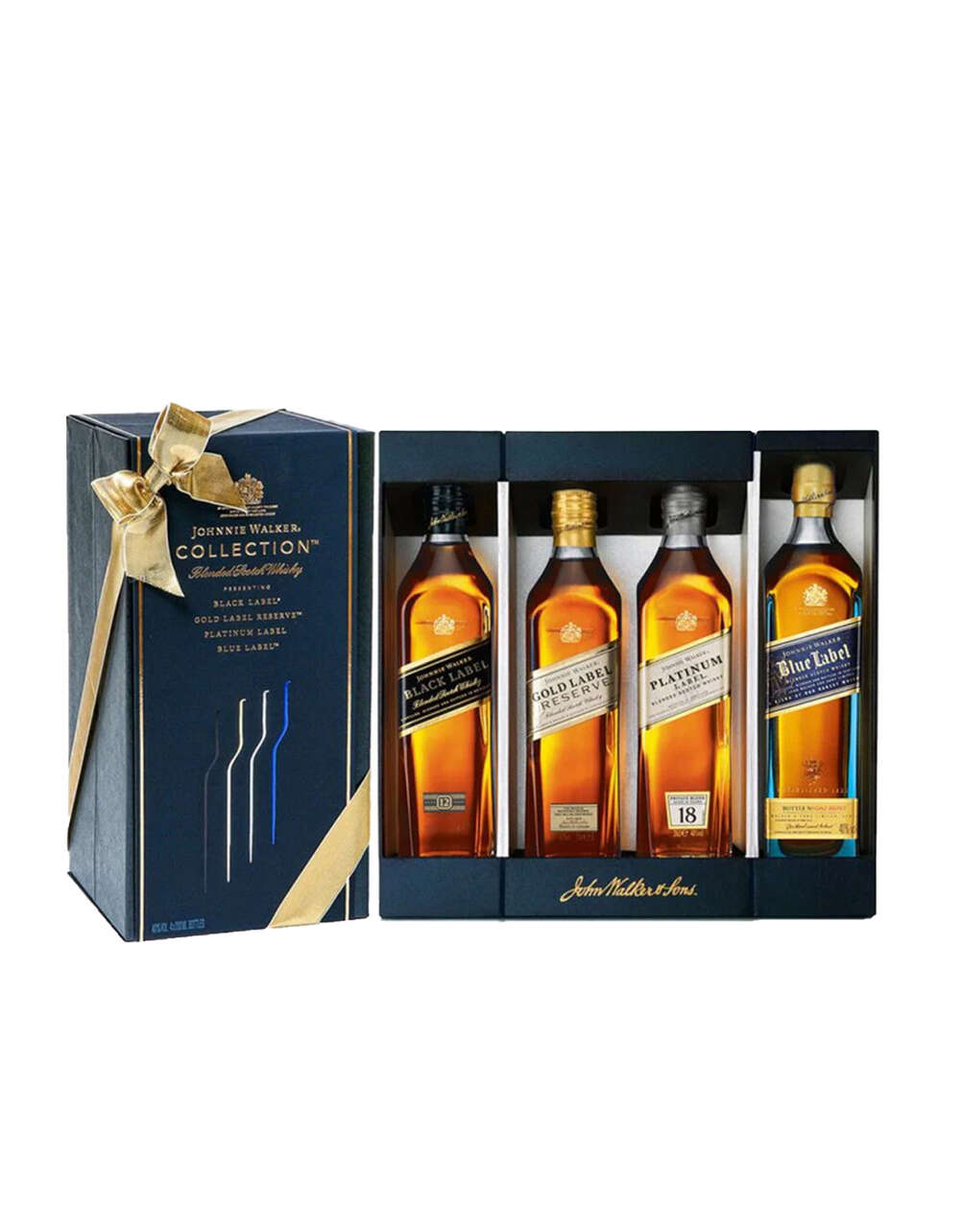 Johnnie Walker Collection Blended Scotch Whisky Gift Set (4 Pack) 200ml