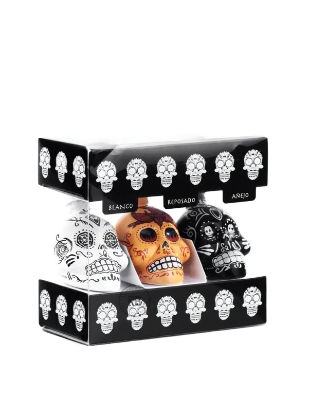 Kah Day Of The Dead Tequila Gift Set (3 Pack) x 50ml