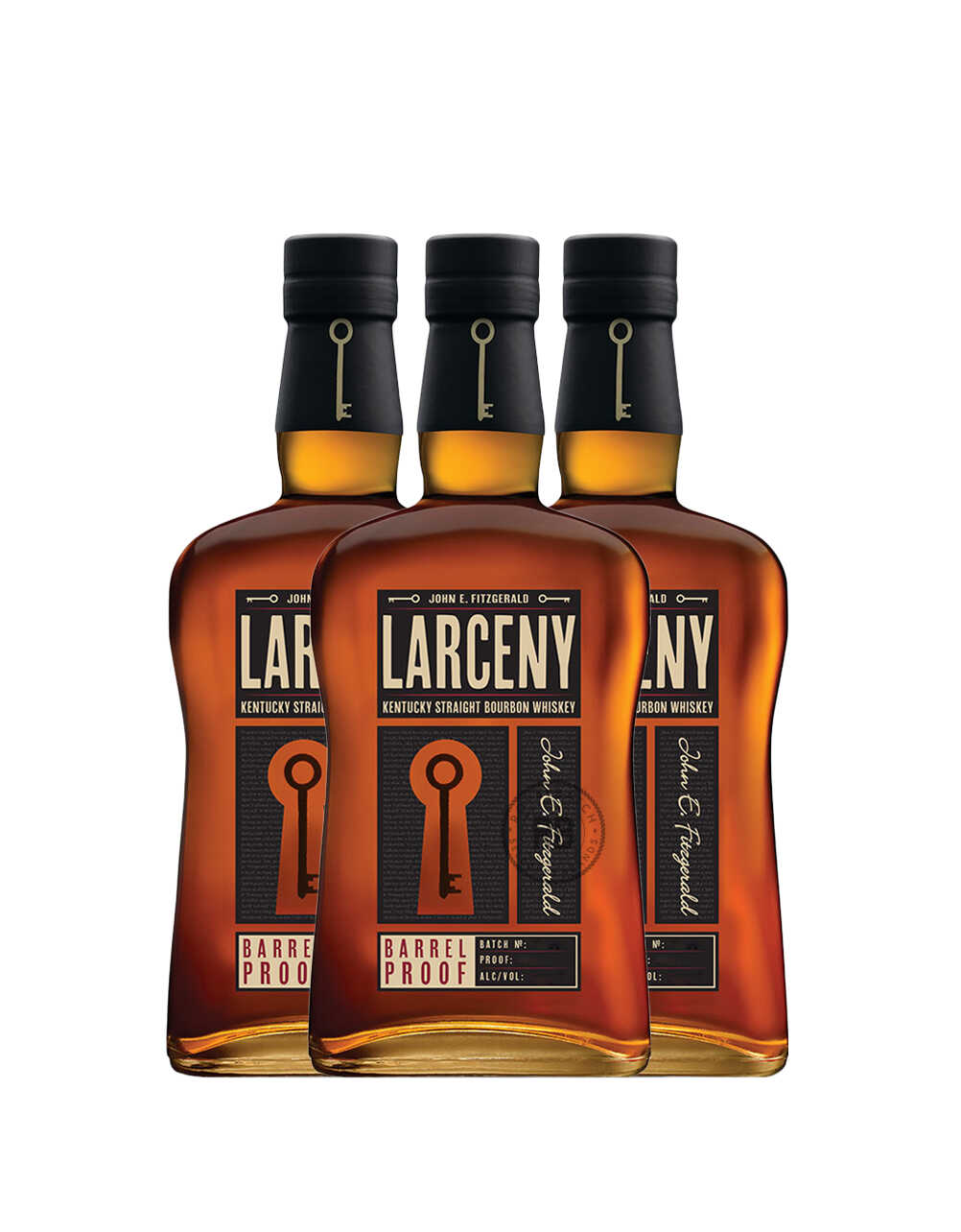 Larceny Barrel Proof Batch Bourbon Whiskey (3 Pack) Bundle #088