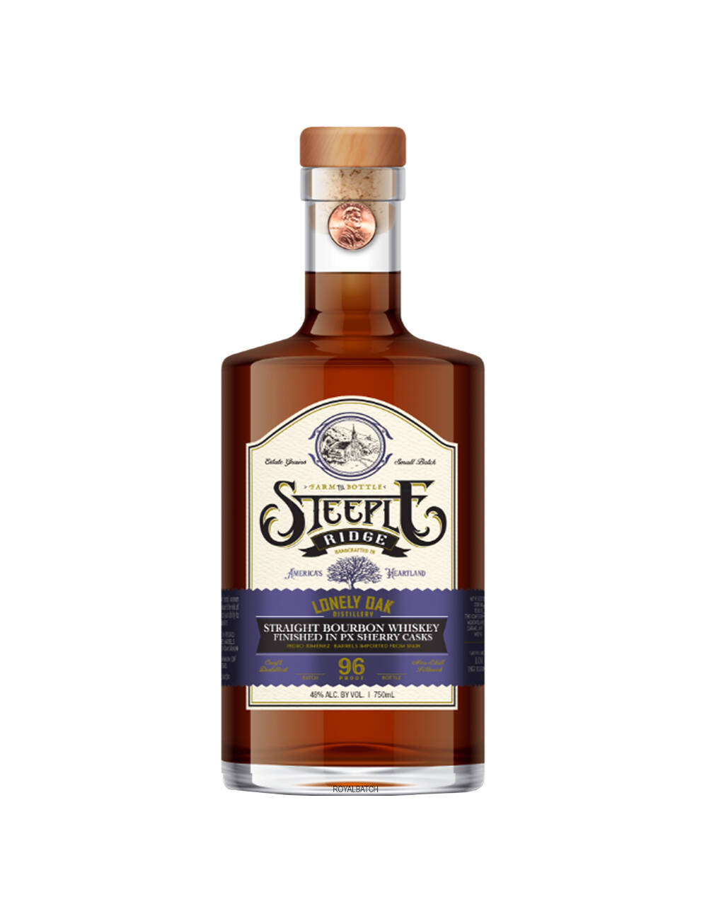 Lonely Oak Steeple Ridge Finished in PX Sherry Casks Straight Bourbon Whiskey