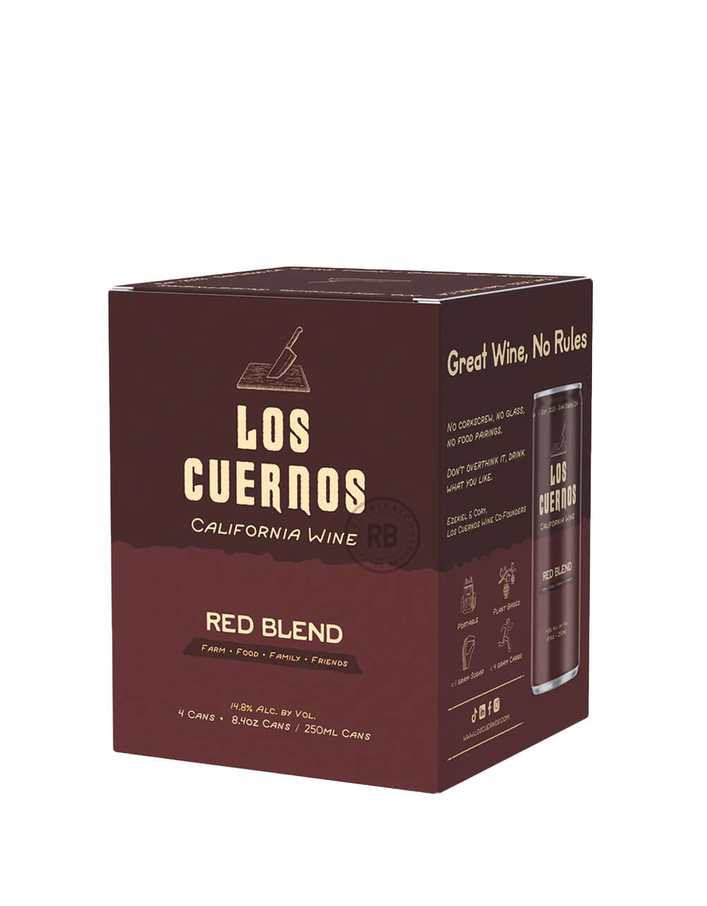 Los Cuernos Red Blend Canned Wine (4 Pack) x 250ml