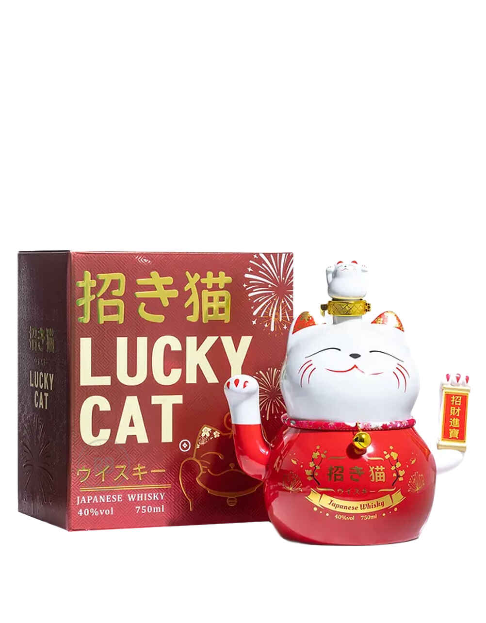Lucky Cat Maneki Neko Japanese Whisky