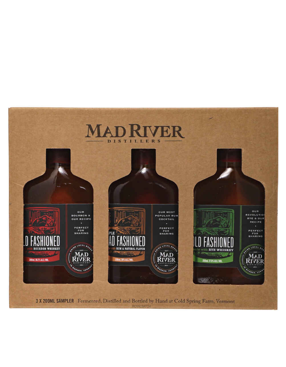 Mad River Old Fashioned Cocktail Variety Pack 200ml x 3