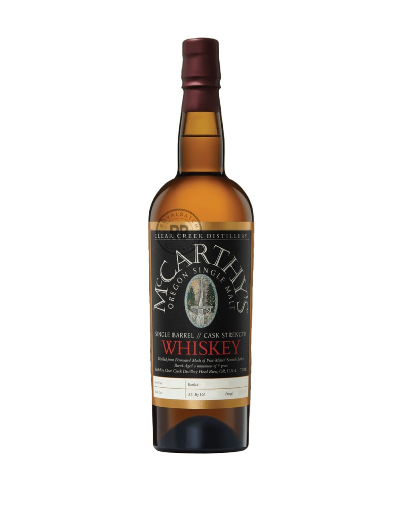 McCarthy’s Single Barrel Cask Strength 6 Year Old Oregon Single Malt Whiskey