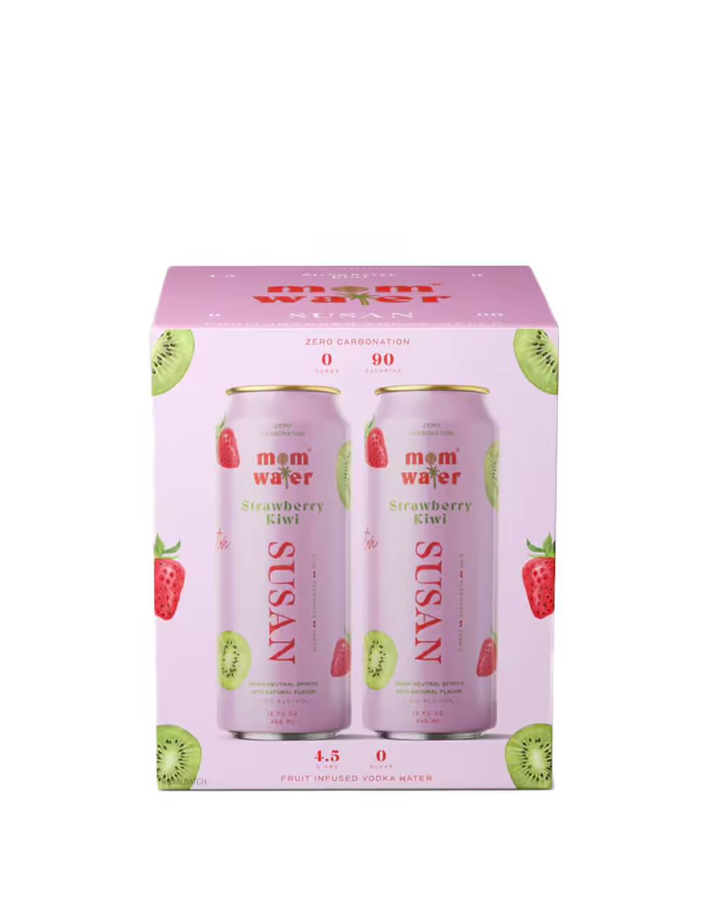 Mom Water Susan Strawberry Kiwi (4 Pack) 12 fl oz