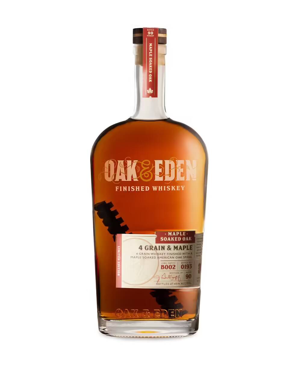 Oak and Eden 4 Grain & Maple Soaked Oak Limited Edition Whiskey