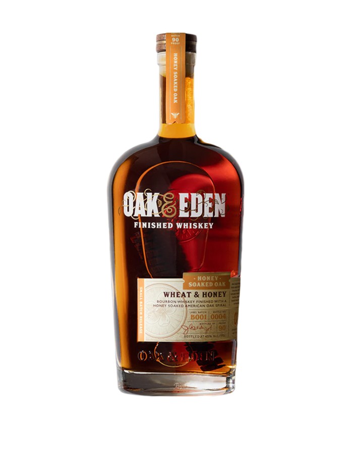 Oak and Eden Wheat and honey Soaked Oak Bourbon Whiskey