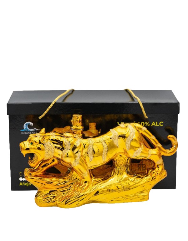 Oceano Azul Golden Tiger Anejo Tequila 1.75L