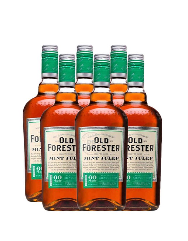 Old Forester Mint Julep Bourbon Cocktail (6 Pack) Bundle #018