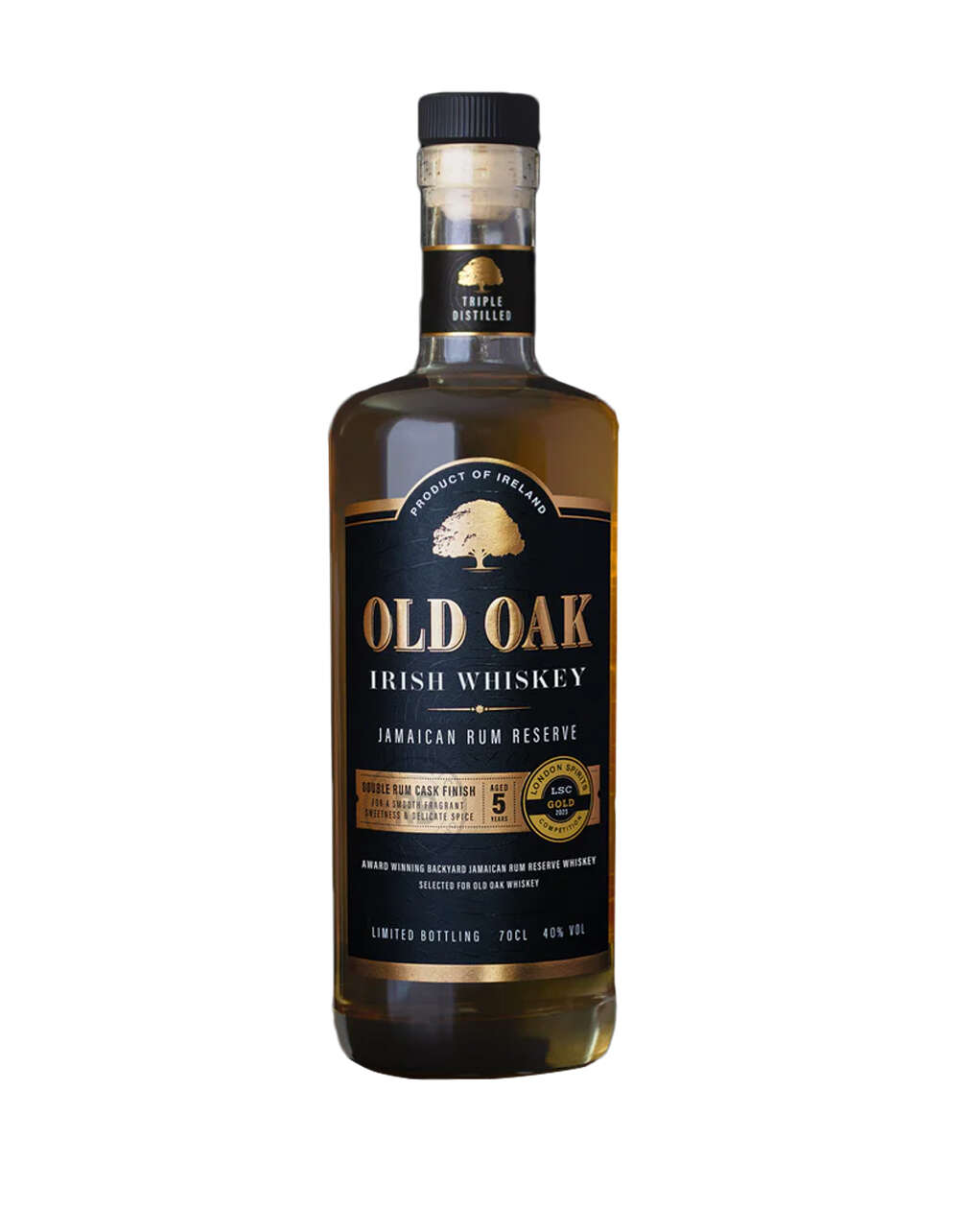 Old Oak Jamaican Rum Reserve 5 Year Old Irish Whiskey