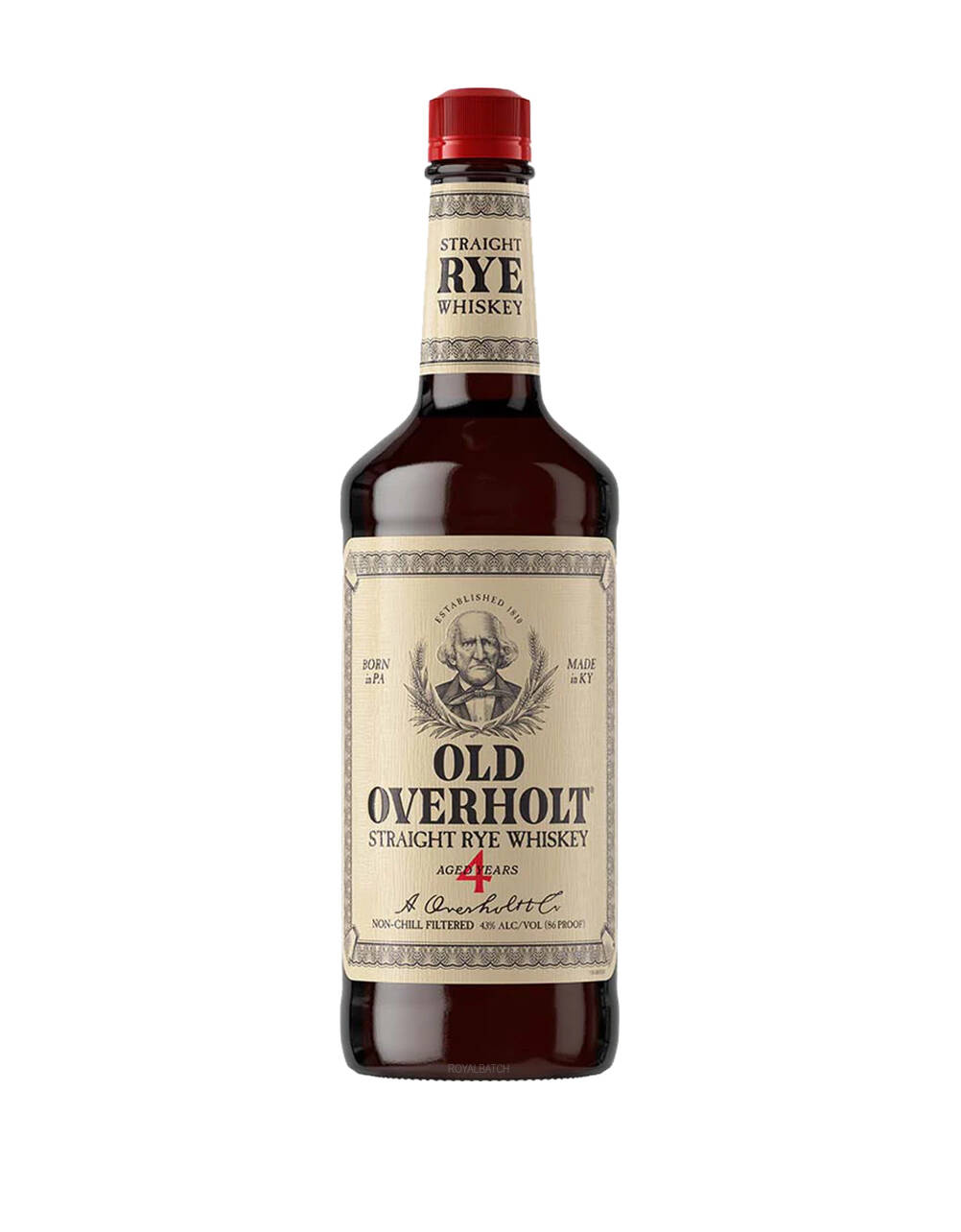 Old Overholt 4 Year Old Straight Rye Whiskey 1L