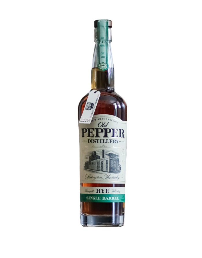 Old Pepper Single Barrel Rye Whiskey Cask 1022