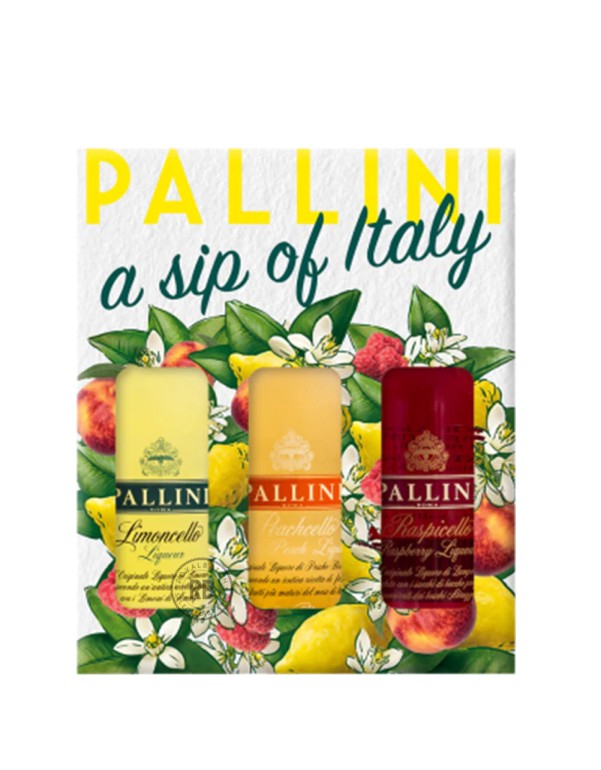 Pallini Limoncello A Sip Of Italy Liqueur Bundle (3 Pack) x 50ml