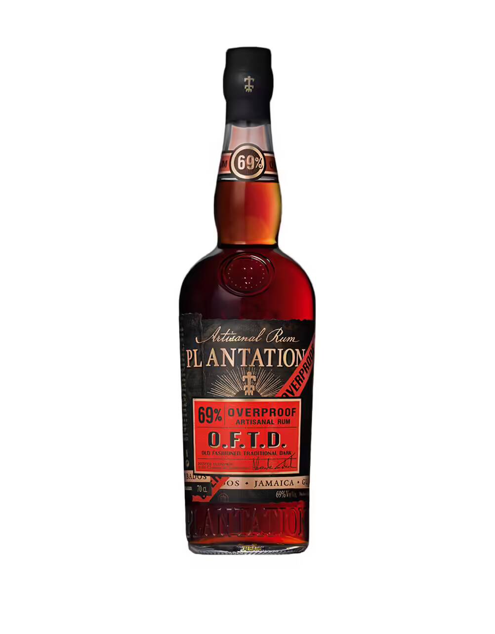 Plantation O.F.T.D Overproof 69% Artisanal Rum 1L
