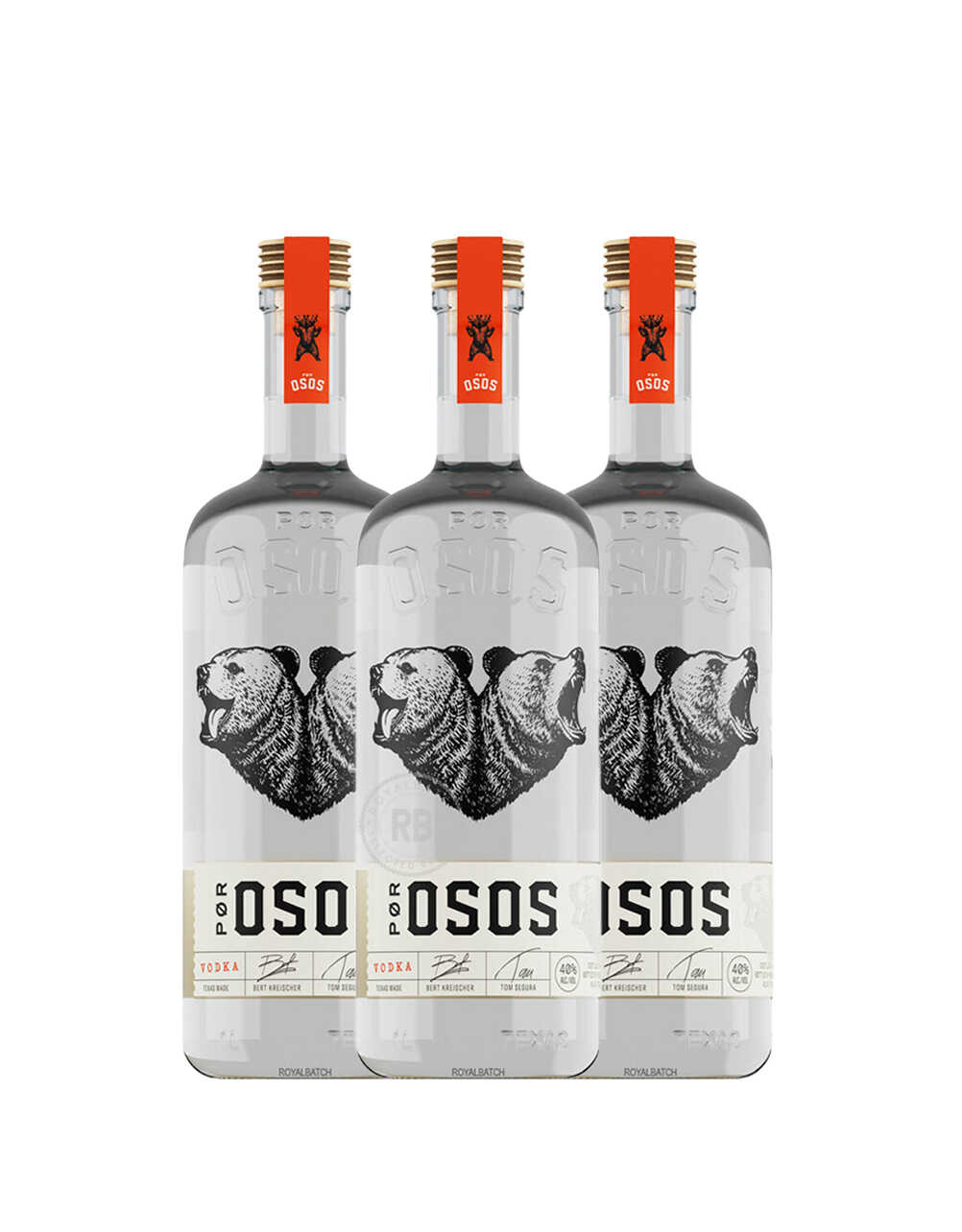 Por Osos Vodka By Bert Kreischer And Tom Segura (3 Pack) Bundle #065