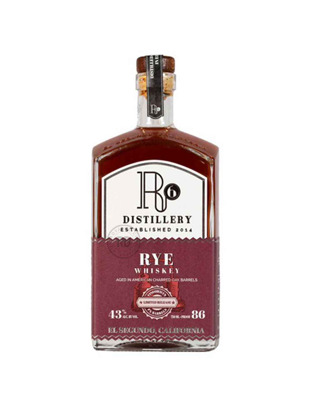 R6 Aged in America Charred Oak Rye Whiskey