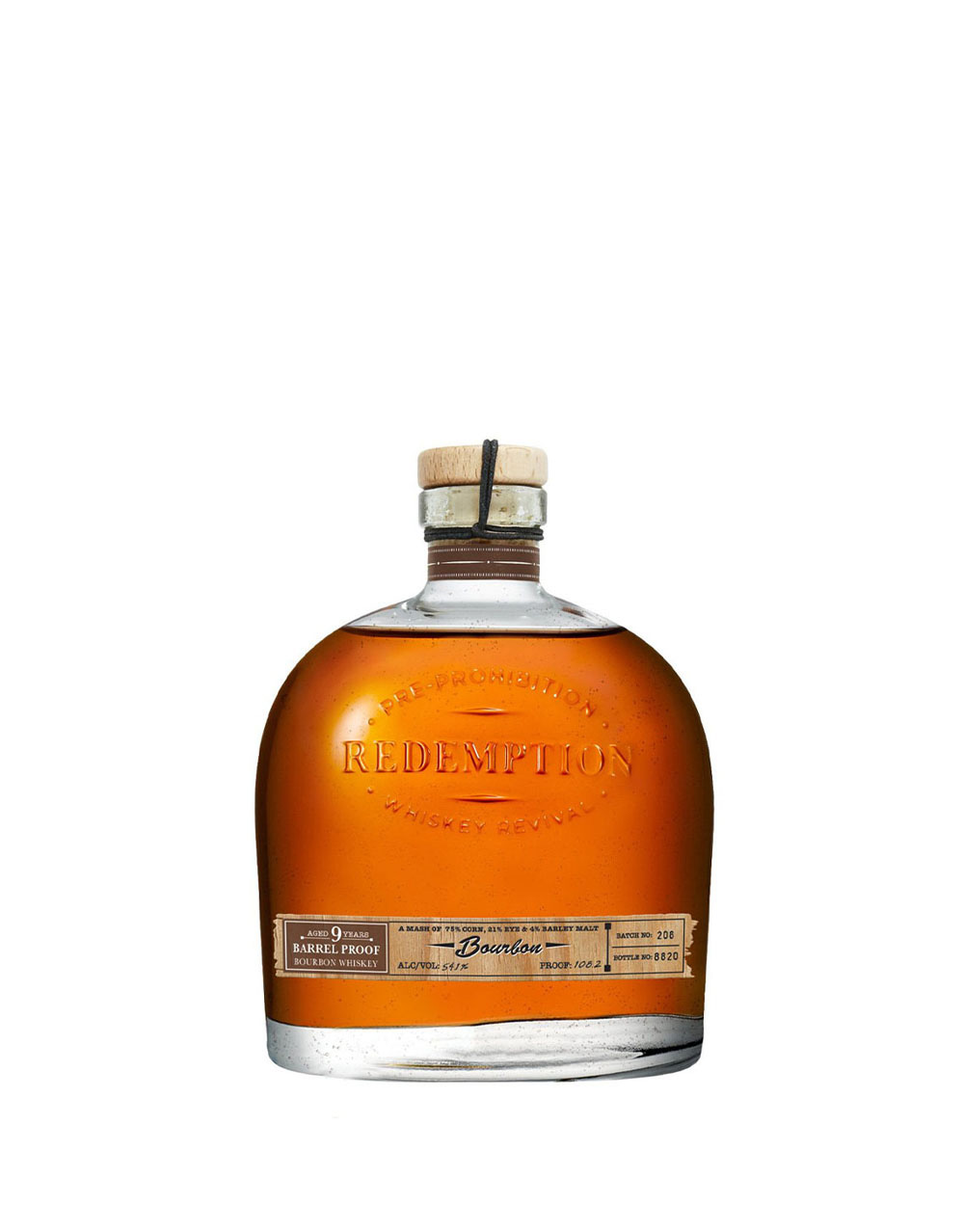 Redemption 9 Year Old Barrel Proof Bourbon Whiskey