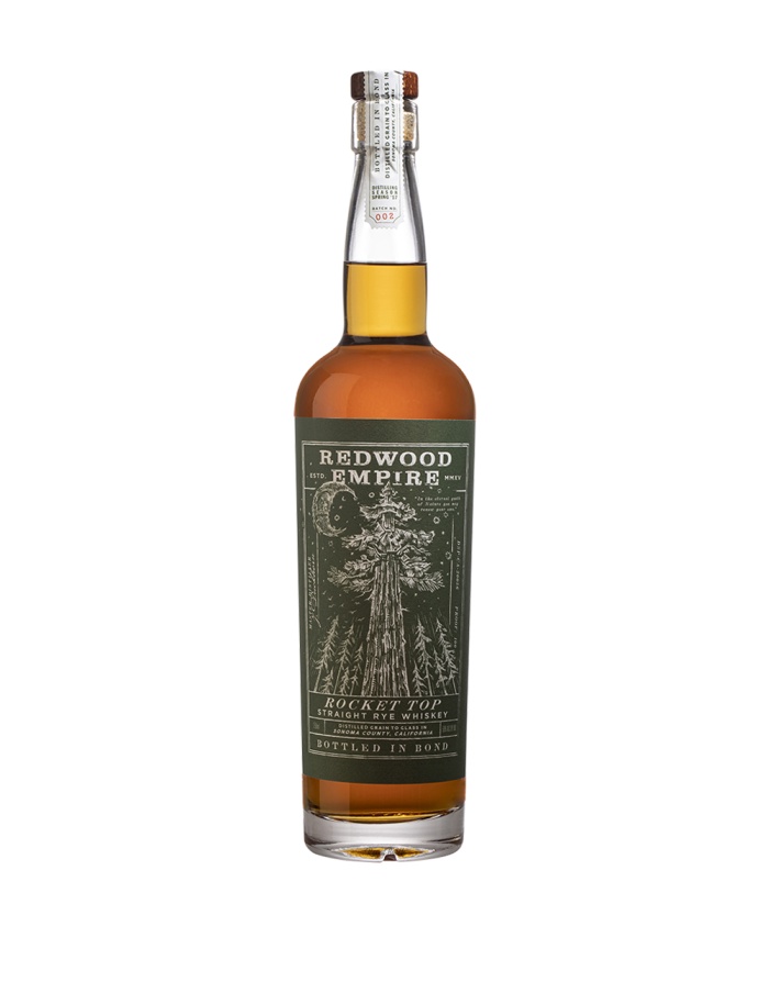Redwood Empire Rocket Top Bottled in Bond Straight Rye Whiskey