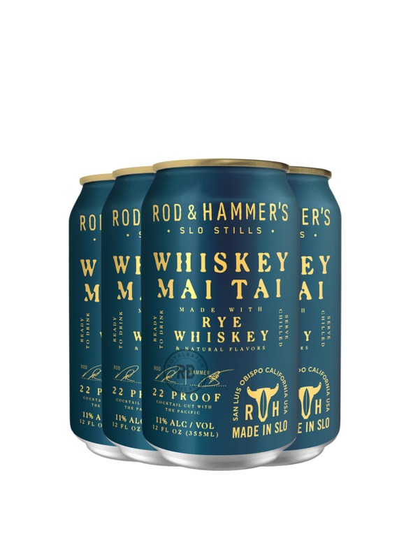 Rod and Hammer's Mai Tai Rye Whiskey (4 Pack) x 355ml