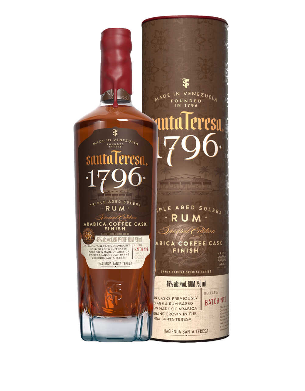 Santa Teresa 1796 Arabica Coffee Cask Finish Triple Aged Solera Rum