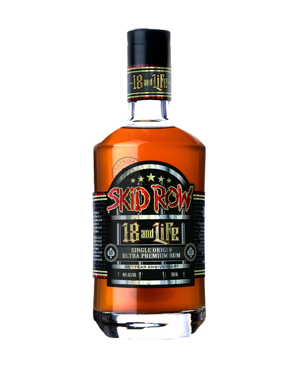 Skid Row Spirits 18 and Life Ultra Premium Rum