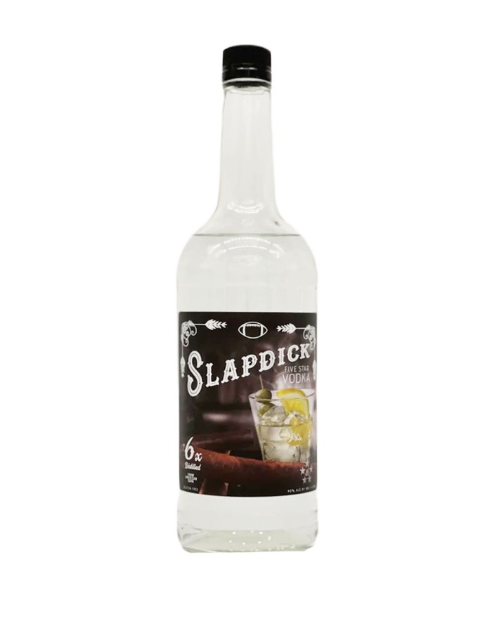 Slapdick Five Star Vodka Coach Jason Brown's 6x Distilled 1 L