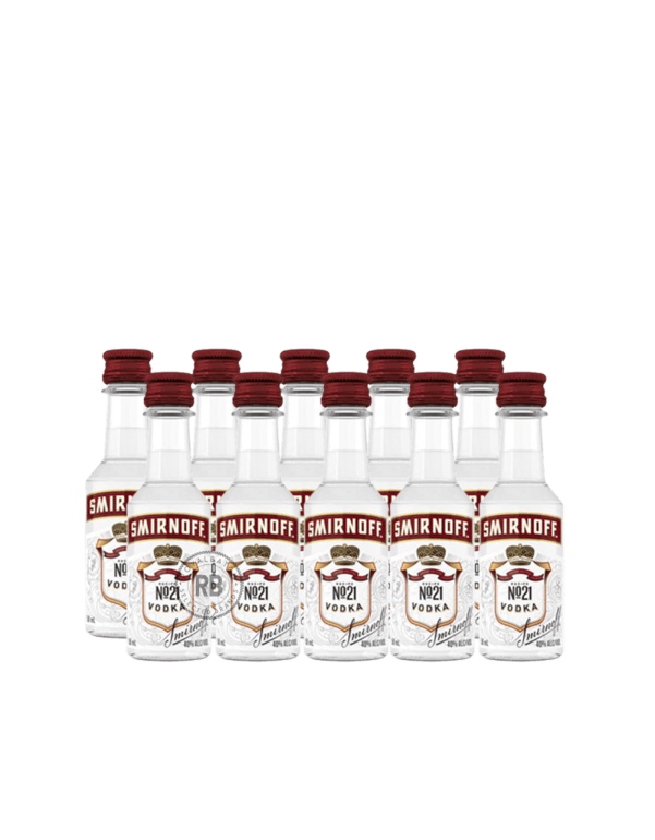 Smirnoff No. 21 Vodka Infused With Natural Flavors (10 Pack) x 50ml