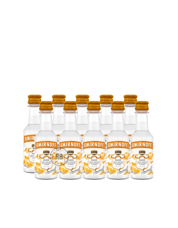 Smirnoff Orange Vodka Infused With Natural Flavors (10 Pack) x 50ml